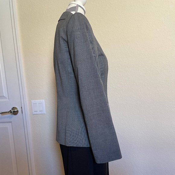 Tahari Levine Isabella DeMarco gray pantsuit womens size 8 - Picture 3 of 15